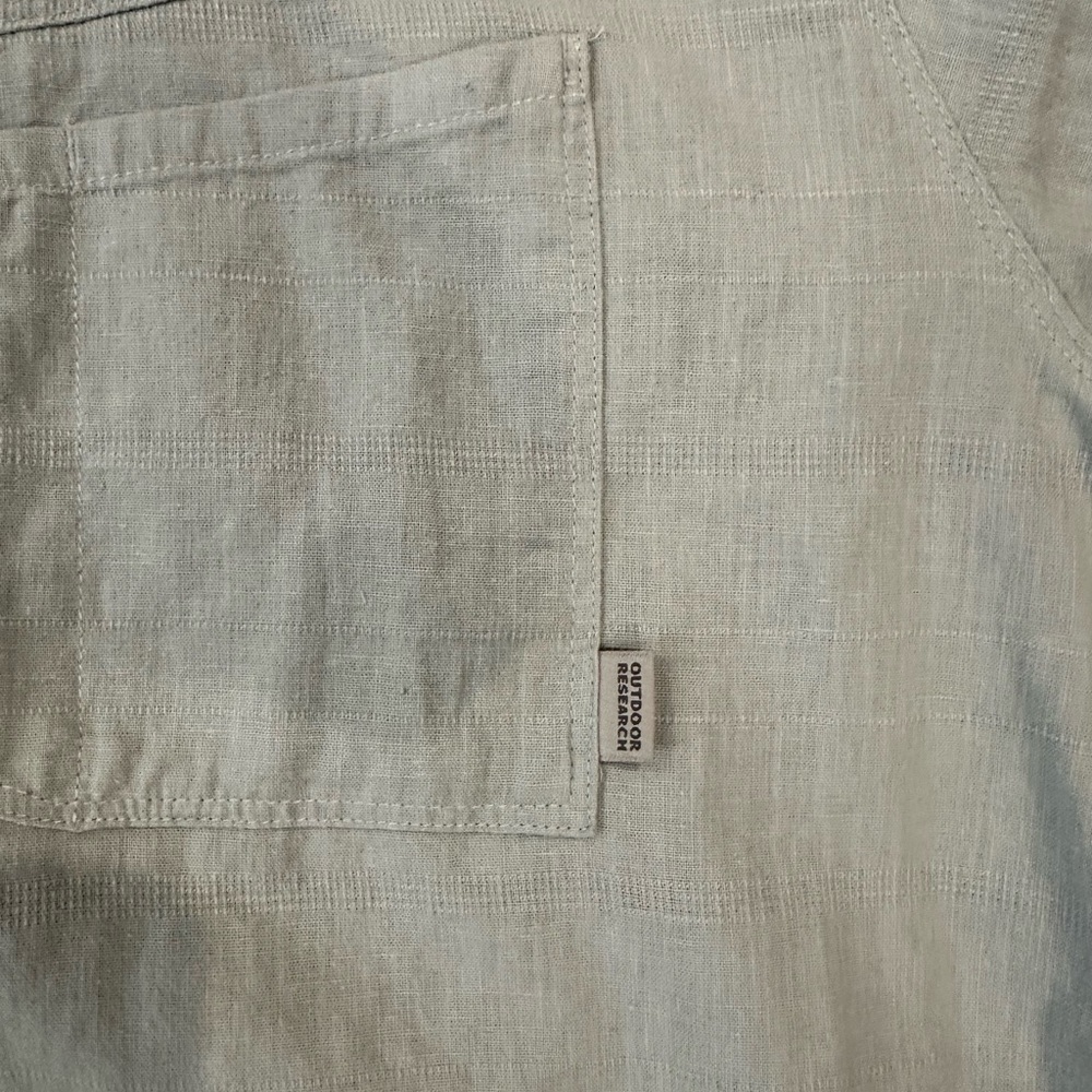 Outdoor Research Blue and Green Casual Button Down Shirt - Picture 8 of 13